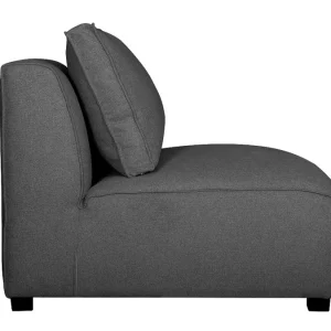 grossiste Chauffeuse 1 Place Design En Tissu Gris Anthracite PLURIEL 14