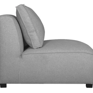 Chauffeuse 1 Place Design En Tissu Gris Clair PLURIEL Achat 14