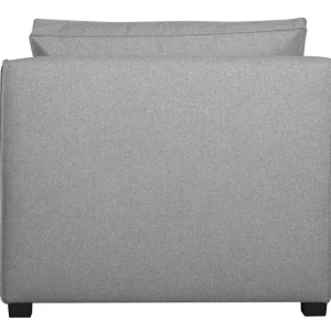 Chauffeuse 1 Place Design En Tissu Gris Clair PLURIEL Achat 16