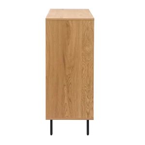 Commode Finition Bois Clair Chêne 4 Tiroirs L100 Cm ARAGON 15