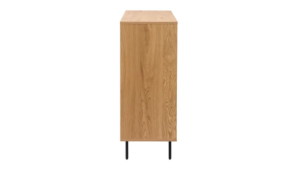 Commode Finition Bois Clair Chêne 4 Tiroirs L100 Cm ARAGON 5