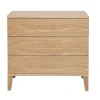 Commode Scandinave En Bois Clair Chêne 3 Tiroirs L80 Cm FREDDY 19