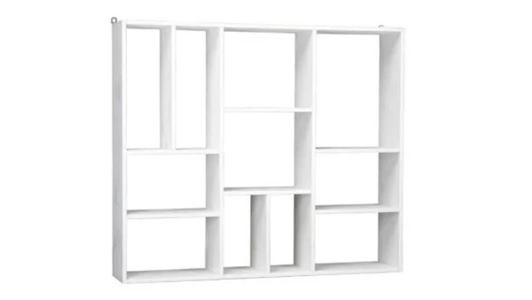 Étagère Murale Design En Bois Blanc L110 Cm CASYM 3