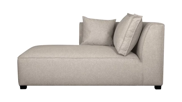 soldes pas cher Méridienne Angle Gauche En Tissu Beige Naturel PLURIEL 1