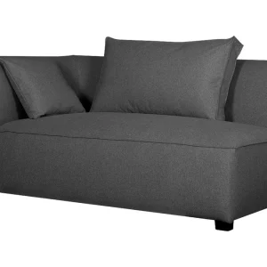 Module D’angle Gauche Pour Canapé En Tissu Gris Anthracite PLURIEL 12