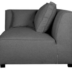 Module D’angle Gauche Pour Canapé En Tissu Gris Anthracite PLURIEL 14