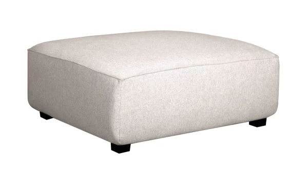 Pouf Module De Canapé En Tissu Beige PLURIEL 3