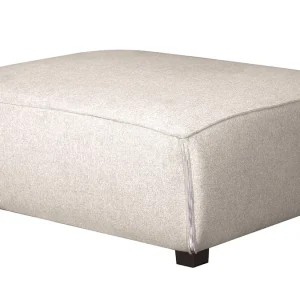 Pouf Module De Canapé En Tissu Beige PLURIEL 13