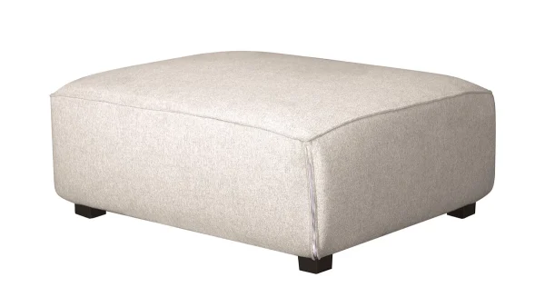 Pouf Module De Canapé En Tissu Beige PLURIEL 4