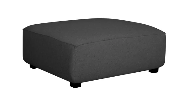 Pouf Module De Canapé En Tissu Gris Anthracite PLURIEL 3