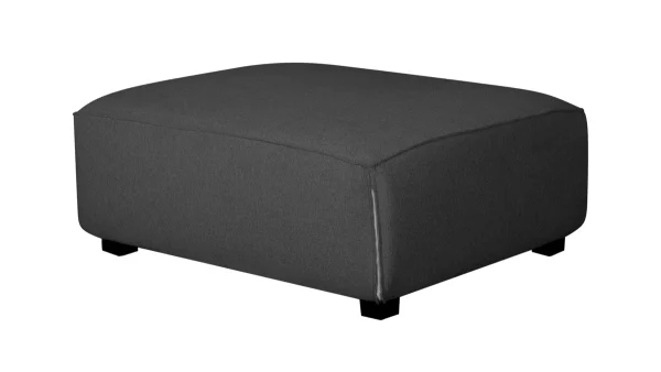 Pouf Module De Canapé En Tissu Gris Anthracite PLURIEL 4