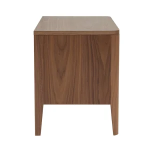 Table De Chevet Bois Foncé Noyer 2 Tiroirs L60 Cm BENJA 16