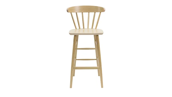 Tabouret De Bar à Barreaux Bois Chêne H65 Cm DARIA magasin pour 1