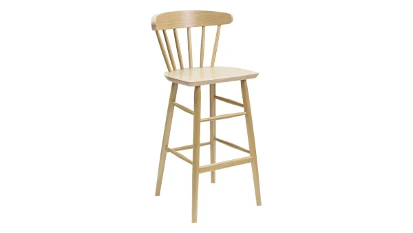 Couleurs variées Tabouret De Bar à Barreaux Bois Chêne H65 Cm DARIA 3