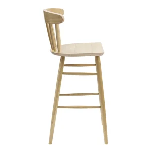 Couleurs variées Tabouret De Bar à Barreaux Bois Chêne H65 Cm DARIA 12