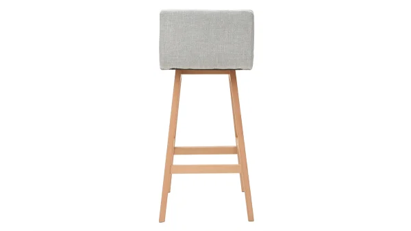 Tabouret De Bar Bois Et Gris Perle 65 Cm (lot De 2) JOAN outlet 6