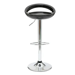 vente luxe pas cher Tabouret De Bar / Cuisine Noir Moderne COMET (lot De 2) 12