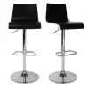 Tabouret De Bar / Cuisine Noir Moderne NEWSURF (lot De 2) 23