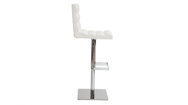 mode pas chere Tabouret De Bar Design Blanc COLOMBUS 4