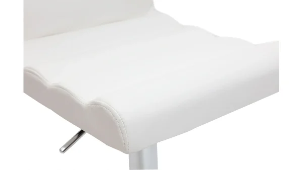 mode pas chere Tabouret De Bar Design Blanc COLOMBUS 6