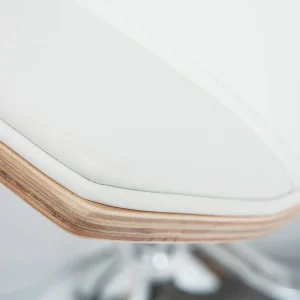 Livraison gratuite Tabouret De Bar Design Blanc Et Bois Clair MELKIOR 17