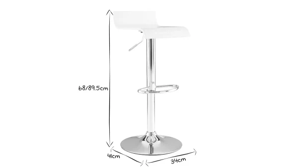 marques pas cher Tabouret De Bar Design Blanc SURF 8