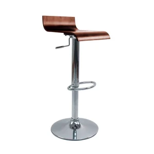 Tabouret De Bar Design En Bois Coloris Noyer SURF V2 8