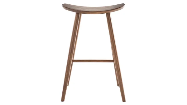 Tabouret De Bar Design Noyer H72 Cm DEMORY 1