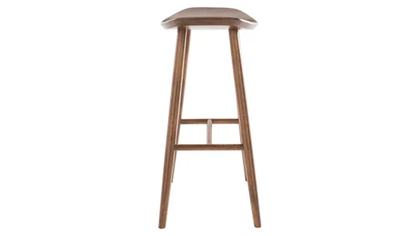 Tabouret De Bar Design Noyer H72 Cm DEMORY 4