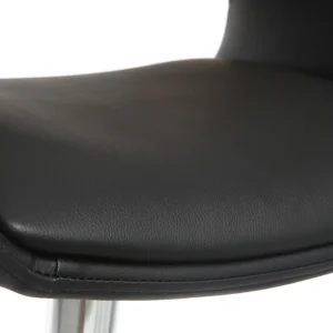 Tabouret De Bar Design Polyuréthane Noir Et Bois Clair RAY prix de gros 17