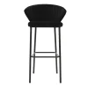 Tabouret De Bar Design Velours Noir H78 Cm DALLY – Miliboo & Stéphane Plaza 20