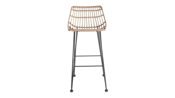 Tabouret De Bar En Fils De Résine Façon Rotin H69 Cm MAJA commentaire favorable 1