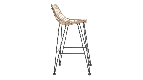 Tabouret De Bar En Fils De Résine Façon Rotin H69 Cm MAJA commentaire favorable 4