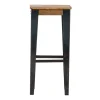 fashioniable Tabouret De Bar Industriel Acier Et Manguier Massif H75 Cm MADISON 25