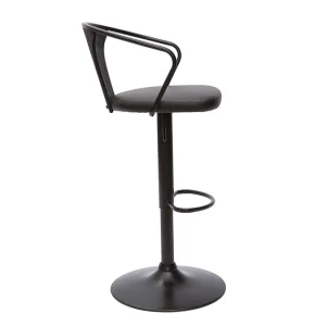 Tabouret De Bar Industriel Réglable Noir BECKETT grande surprise 14