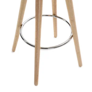 vente chaude Tabouret De Bar Scandinave Blanc Et Bois Clair 65 Cm NORDECO 13