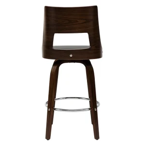 des prix incroyables Tabouret De Bar Vintage Pivotant Noir Et Bois Foncé GARBO 14