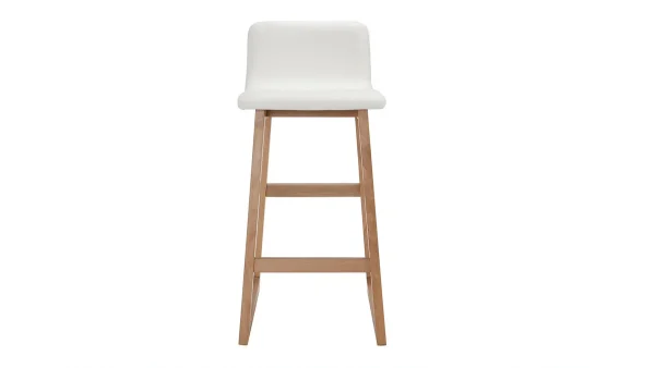 Tabourets De Bar Bois Clair Et Blanc 65 Cm (lot De 2) OSAKA fashioniable 3