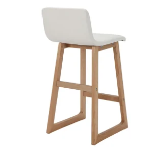 Tabourets De Bar Bois Clair Et Blanc 65 Cm (lot De 2) OSAKA 15