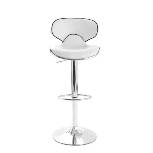 Tabourets De Bar Design Blancs (lot De 2) PEGASE 11