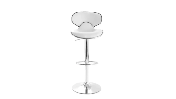 Tabourets De Bar Design Blancs (lot De 2) PEGASE 3