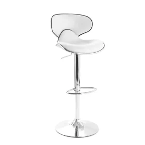 Tabourets De Bar Design Blancs (lot De 2) PEGASE 13