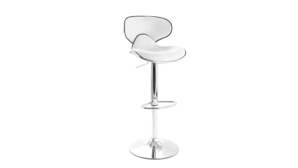 Tabourets De Bar Design Blancs (lot De 2) PEGASE 4