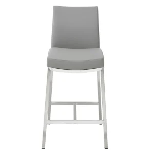 Tabourets De Bar Design Gris Clair H70 Cm (lot De 2) OLLY vente en ligne pas cher 12