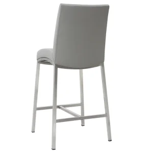 Tabourets De Bar Design Gris Clair H70 Cm (lot De 2) OLLY vente en ligne pas cher 16