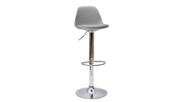 Tabourets De Bar Design Gris Clair (lot De 2) STEEVY mode pas cher 4