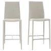 Tabourets De Bar Design Gris Clair (lot De 2) TALOS 25