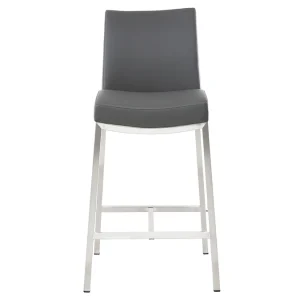 Tabourets De Bar Design Gris Foncé H70 Cm (lot De 2) OLLY vente pas cher 11