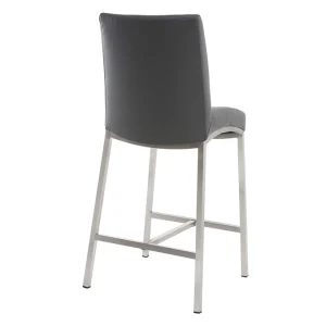 Tabourets De Bar Design Gris Foncé H70 Cm (lot De 2) OLLY vente pas cher 15