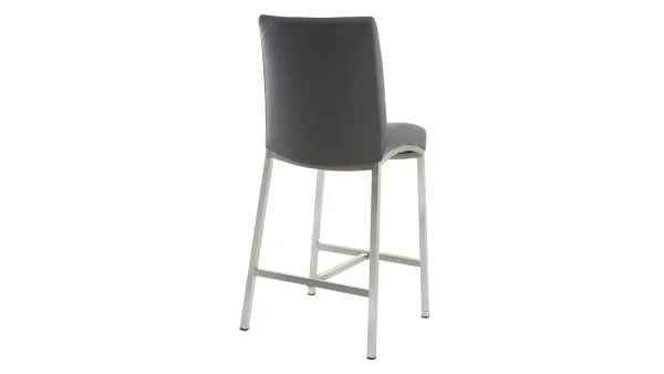 Tabourets De Bar Design Gris Foncé H70 Cm (lot De 2) OLLY 5